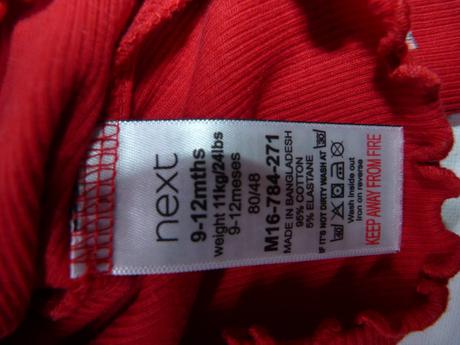 Next žebrované tričko vel. 80, next,80