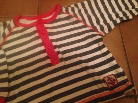 Dětská halenka proužky vel. 62 - 68, frog,62