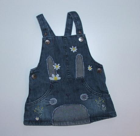 P614 riflová sukýnka s laclem vel. 68, f&f,68