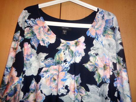 Luxusní modré květované šaty 5xl, 5xl