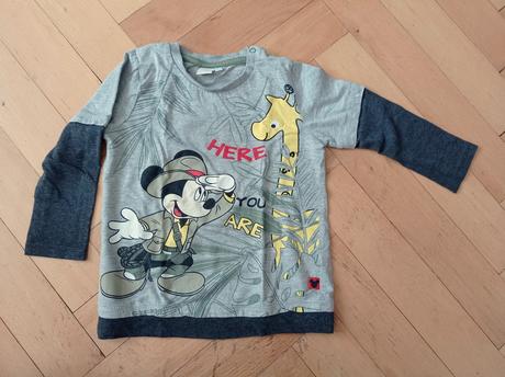 Triko dlouhý rukáv 98 disney mickey mouse, disney,98