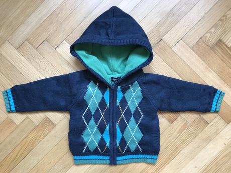 Dětský svetr s kapuckou vel.68-80, minoti,74