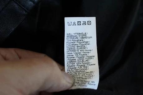 Koženková bunda vel. 12 let, river island,152