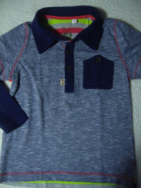 Bavlněné triko/tričko s límečkem, tom tailor,92