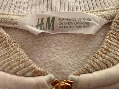 Mikina na zip h&m vel. 146/152, h&m,146