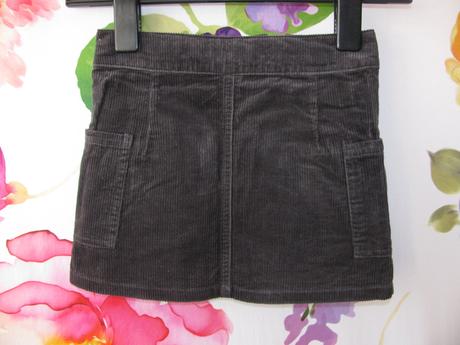 Dívčí manšestrová šedá minisukně, st. bernard,116