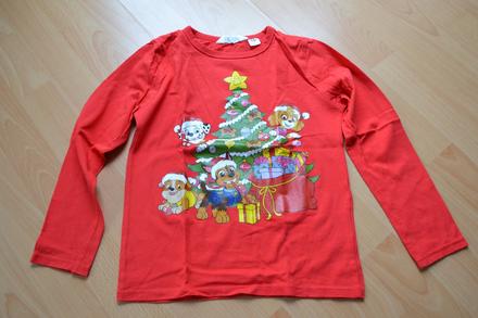 Vánoční tričko s tlapkovou patrolou, 122