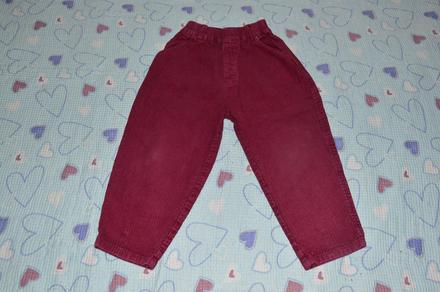 98 104 pohodlné manšestrové kalhoty, 104