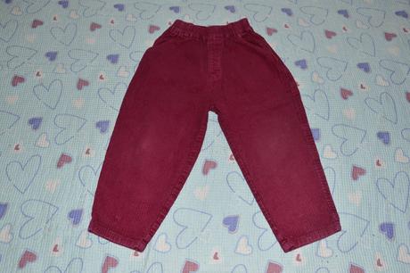 98 104 pohodlné manšestrové kalhoty, 104