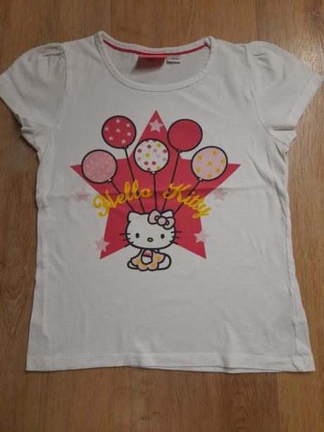 2 x tričko hello kitty, vel 134/140, top stav, sanrio,134