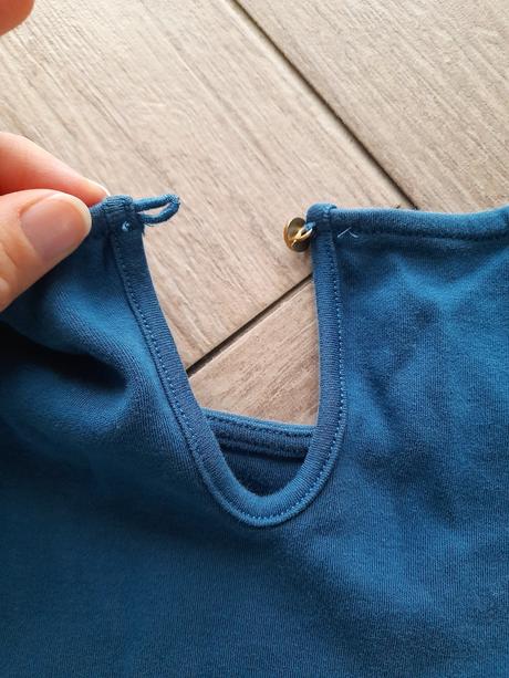 Petrolejový peplum top vel. s, s