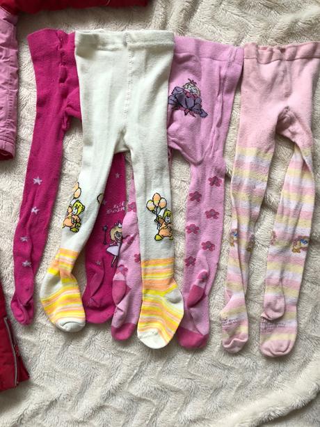 8 dilny set na zimu, punčochy, cepice, sala, bunda, 86–98