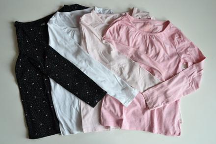 Trička s dlouhým rukávem, h&m,122