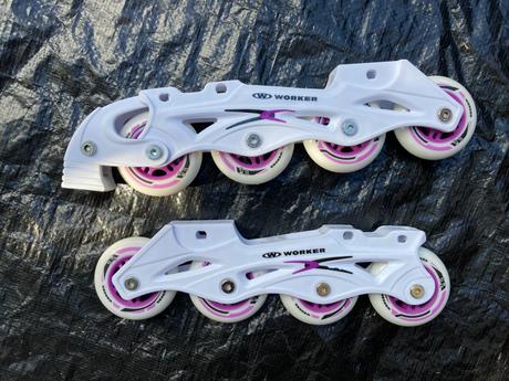 Rostoucí brusle 2v1 (led/inline) worker (m 37-40),