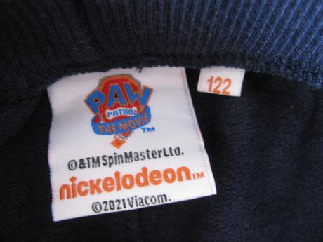 Dětské tmavě modré bavlněné tepláky paw patrol, nickelodeon,122