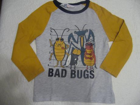 Dvě bavlněná trika/trička 98/104, h&m,98