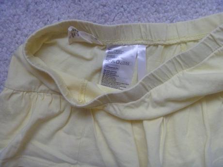 Žlutá sukně s kanýrkem zn. h&m vel. 128, h&m,128