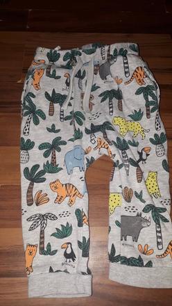 Tepláky se zvířátky 80, h&m,80