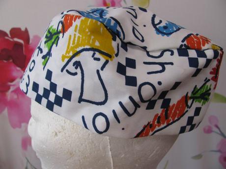 Karneval-barevná čepice pro kuchaře,kuchařku,