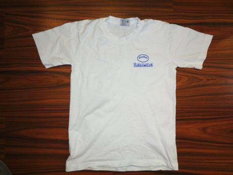 Super bílé tričko - aplikace vpředu i vzadu, 152