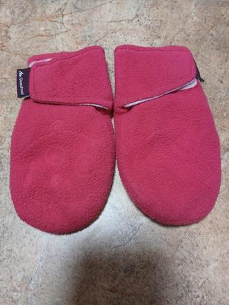 Rukavice quechua, vel. 4/5 let, růžové, quechua,104