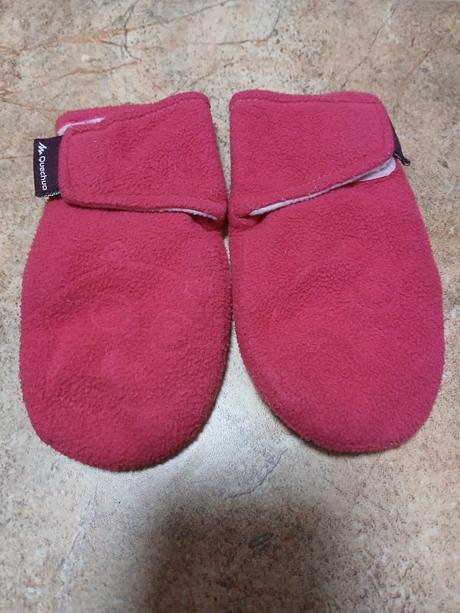 Rukavice quechua, vel. 4/5 let, růžové, quechua,104