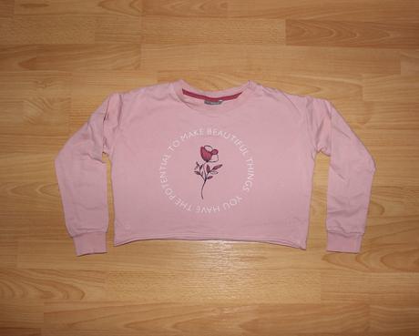 Bavlněná crop top mikina, pepco,134