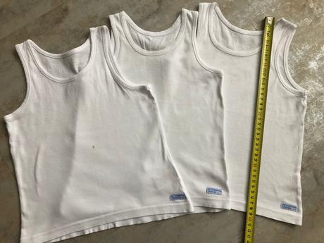 3 košilka tílka 3-4r 104cm unisex next bílá bavlna, next,104