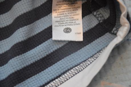 98 104 bavlněné triko prouhaté, c&a,98