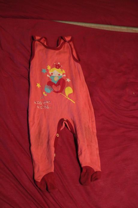 Dívčí dupačky princezna a srdíčkový květ, 74