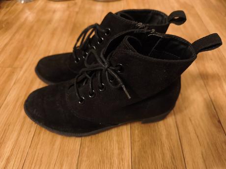 Černé kotníkové boty vel. 36, h&m,36