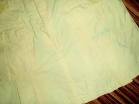 Žlutá sportovní skládaná sukýnka, girl2girl,116