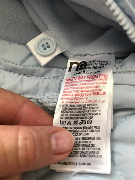 Kombinéza kojenecká zimní - v.3/6 měs., 68