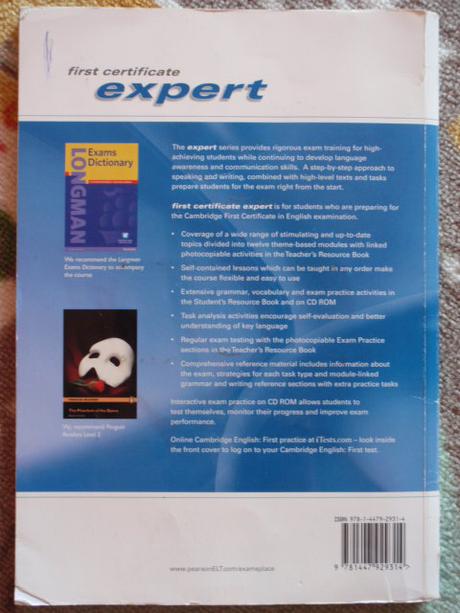 Učebnice first certificate expert coursebook, 
