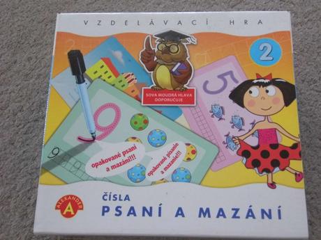 Dětská hra - psaní a mazání čísla,