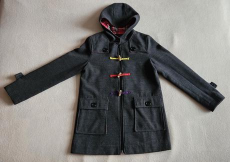 Dívčí kabát, kabátek, šedý, jako nový, vel.134/140, 134