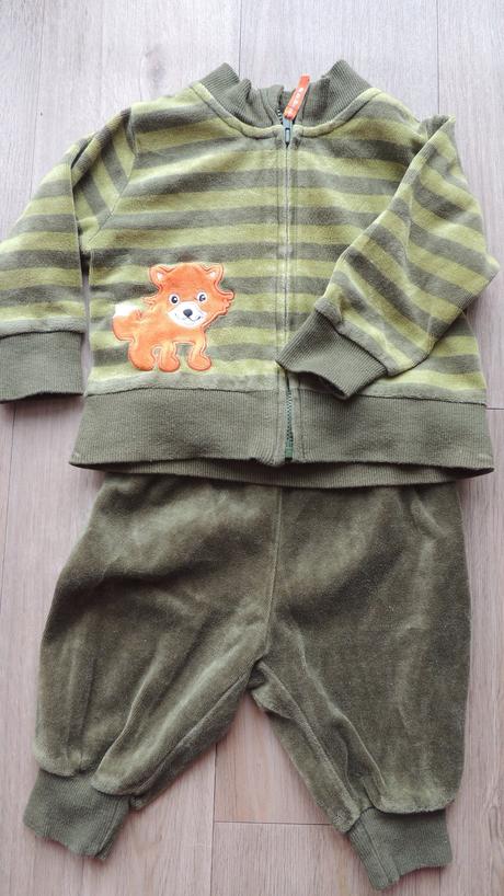 Semišková souprava s liškou, h&m,68