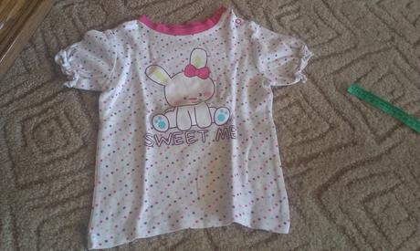 Tričko-pyžamko se zajíčkem top stav vel.86, 80