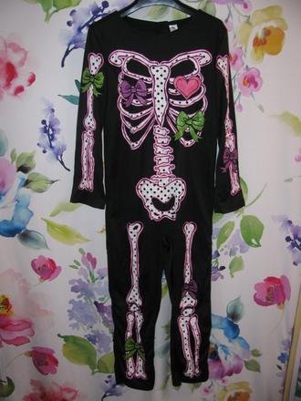 Karnevalový kostým-overal kostlivka, 