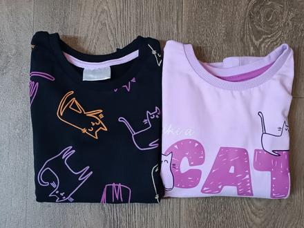 2x dívčí mikina s kočkami, so cute, vel. 98, 98