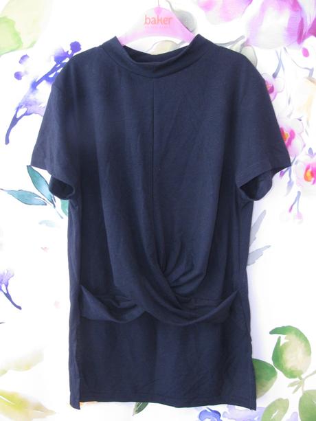 Tmavě modrá elastická halenka, ovs,152