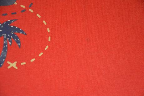 116 bavlněné červené triko s pirátem, lupilu,116