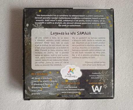 Stolní společenská hra samaja zvědavá planeta, 