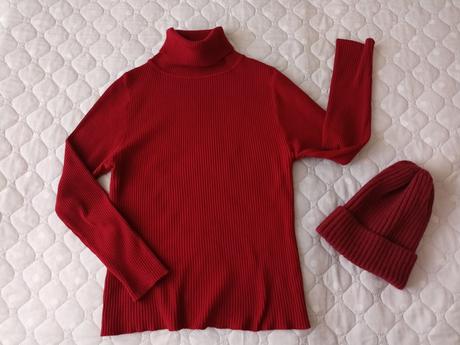 Dámský rolák+čepice, vel.38/40/42, 