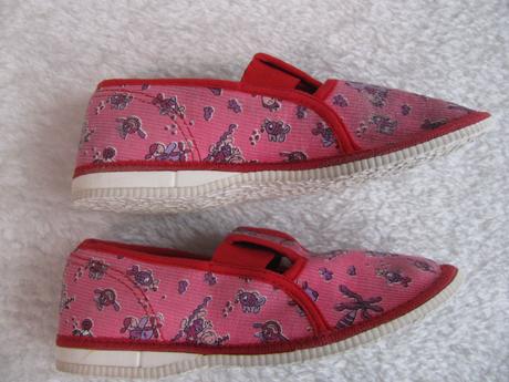Dívčí růžové manšestrové přezůvky, 30