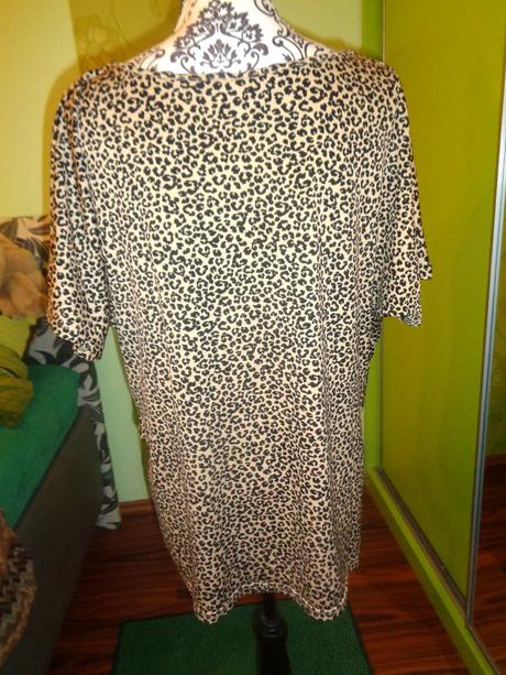 Moderní zlatočerný top se zvířecím motivem, xxl