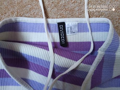 Crop-top zn."h&m divided" vel."xs", h&m,xs