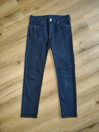 Dětské strečové rifle/kalhoty h&m 170 tmavě modré, h&m,170
