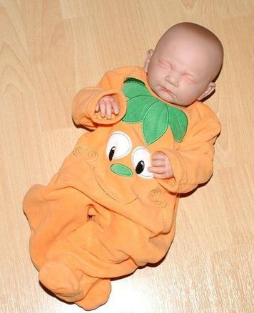 Fleecový overálek dýně nejen na halloween, george,74