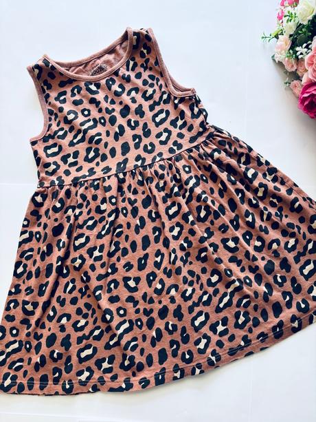 Ob/ šaty světle hnědé - v.4/5 let, f&f,110